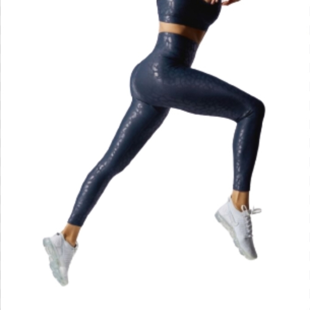 Carbon 38 HIGH RISE LEOPARD TAKIRA SHINE LEGGINGS